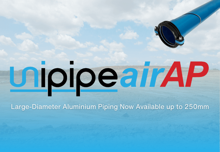 Introducing Unipipe airAP: Large-Diameter Aluminium Piping Now Available up to 250mm