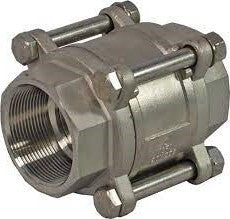 SS 3 piece spring check valve