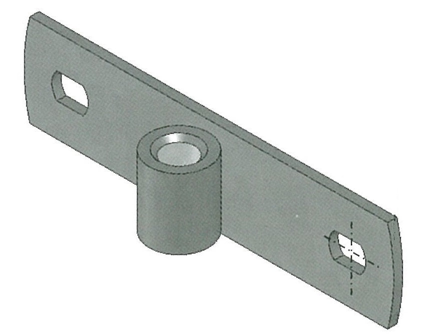Zinc plated Mounting plate horizontal