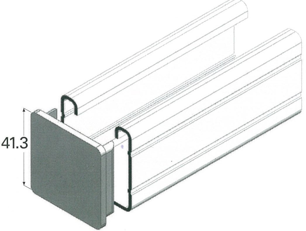 T2000B Channel end cap