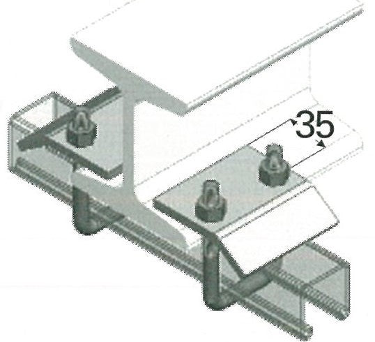 U bolt adjustable strut clamp