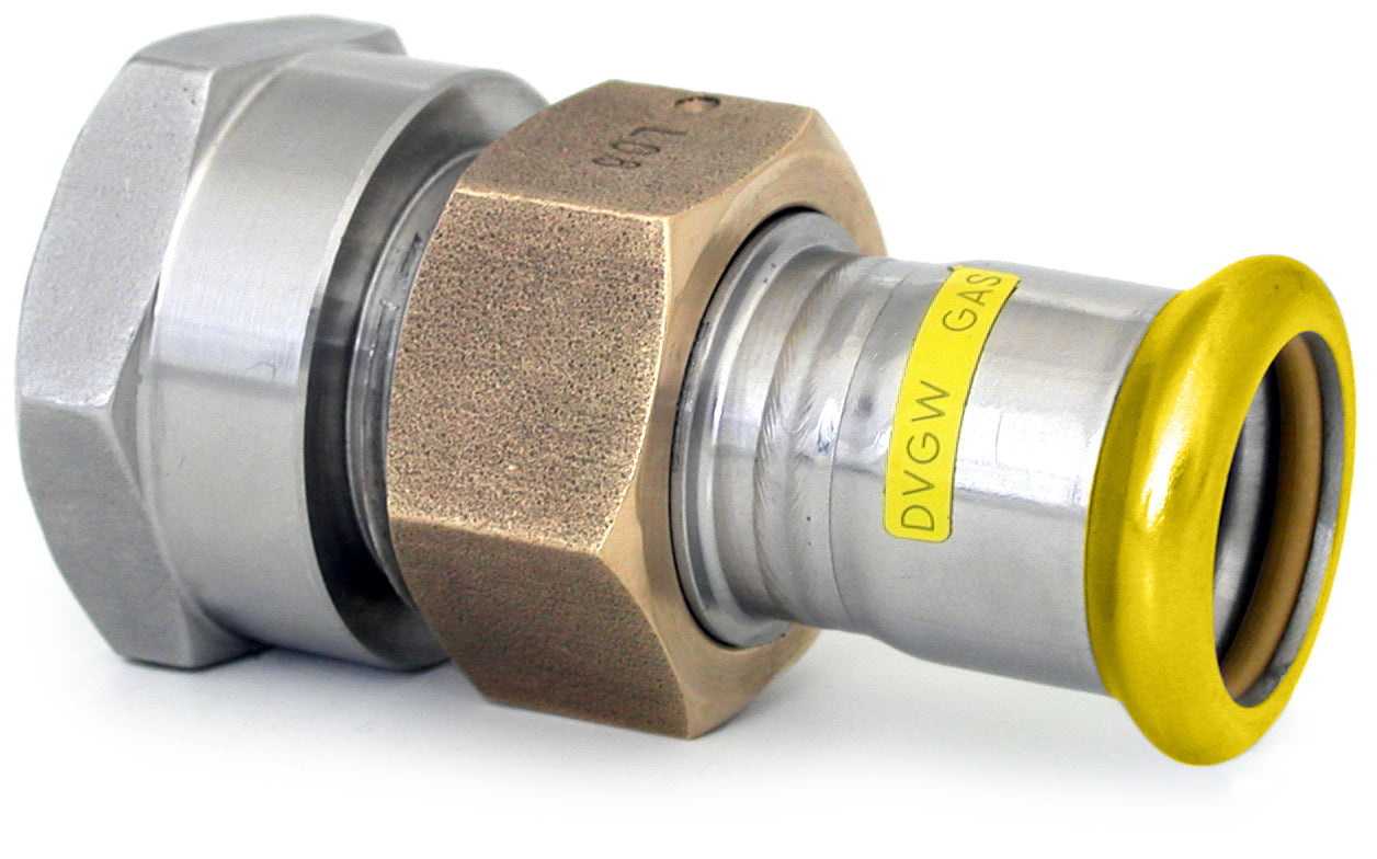 Female Barrel Union Brass Nut EPDM Flat Seal