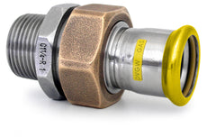 Male Barrel Union Brass Nut EPDM Flat Seal