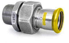 Male Barrel Union Stainless Steel Nut EPDM Flat Seal