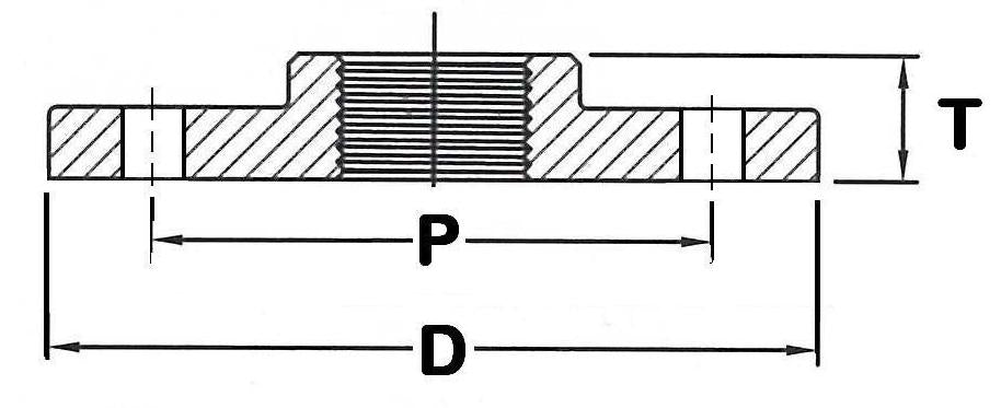 Stainless Steel - Table E Galvanised Screwed Flange