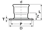 Adaptor Flange 304