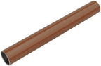 Brown aluminium tube on a white background