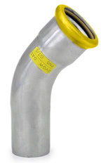Elbow 45° spigot end radius 1.5d