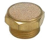 Brass silencer button type