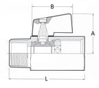 Technical drawing of a mechanical component with labeled dimensions