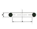 Diagram of a cylindrical object with labeled dimensions on a white background