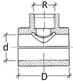 Technical drawing of a mechanical component with dimensions labeled