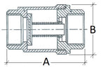 SS 2 piece Non Return Valve