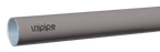 Unipipe metal pipe on a white background