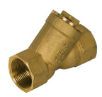 Brass fitting on a white background