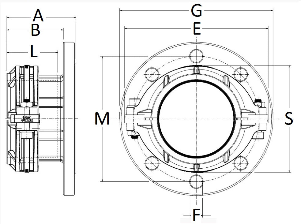 Flange Adaptor -0.87 bar