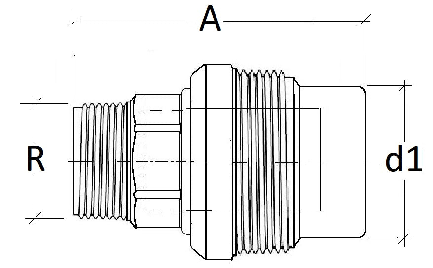 Fitting male adaptor