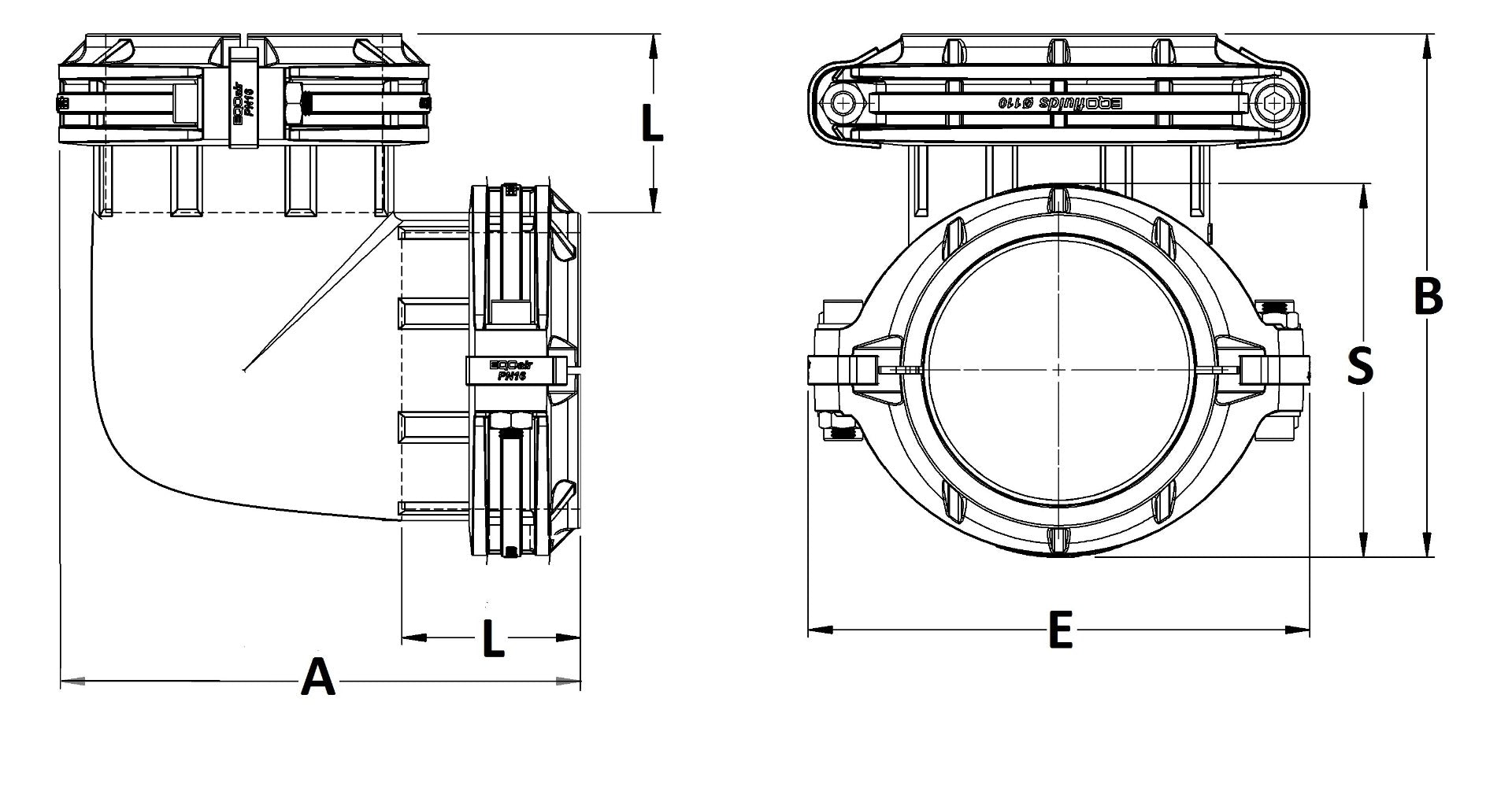 Elbow 90°  -0.87 bar