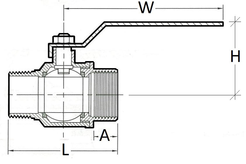 M&F Brass Ball valve